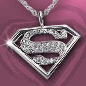 Supergirl™  Clear Crystal Pendant
