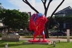 Melting Superman Statue in Singapore