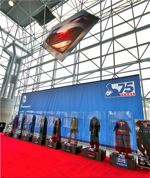Superman Costume Display at New York Comic Con