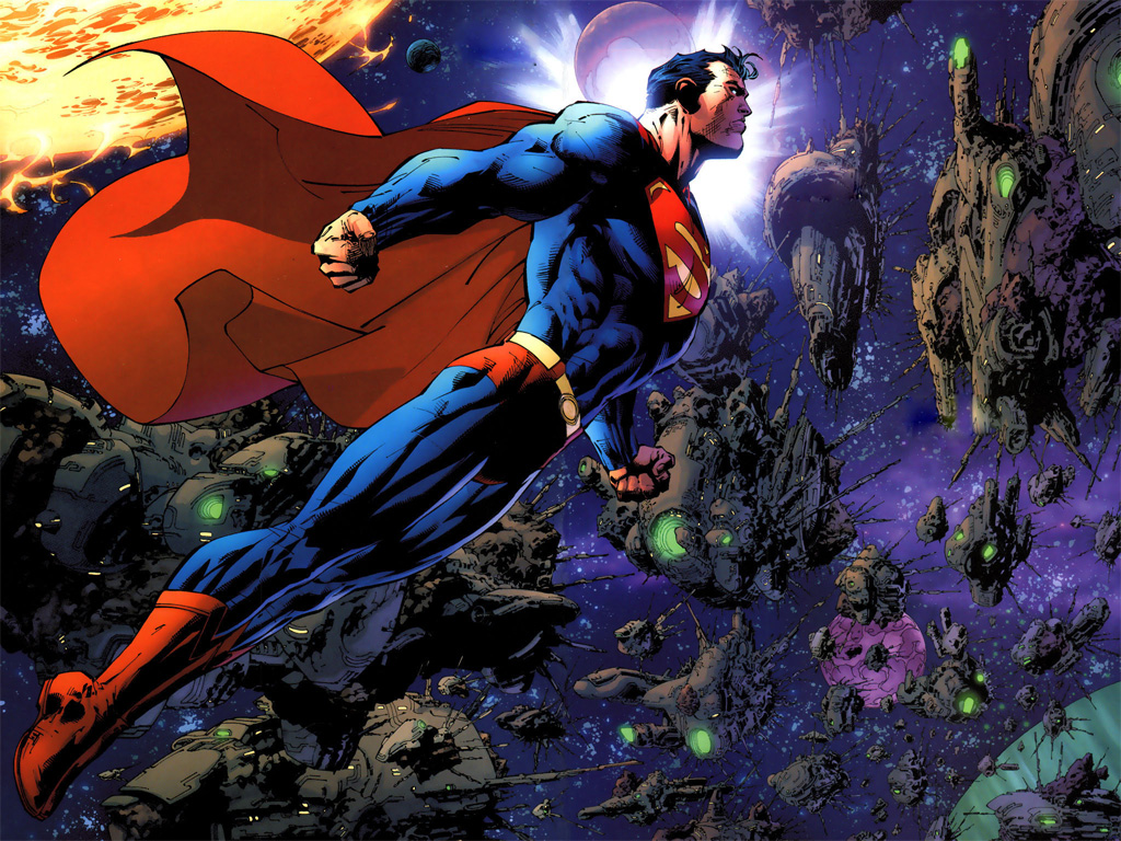 Comic Superheroes Artwork: Superman  Flashuser