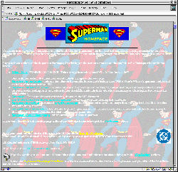 Original 1996 Superman Homepage