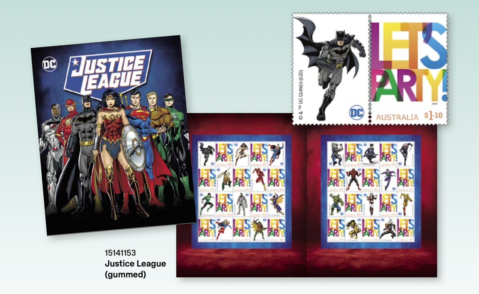 Justice League Stamps