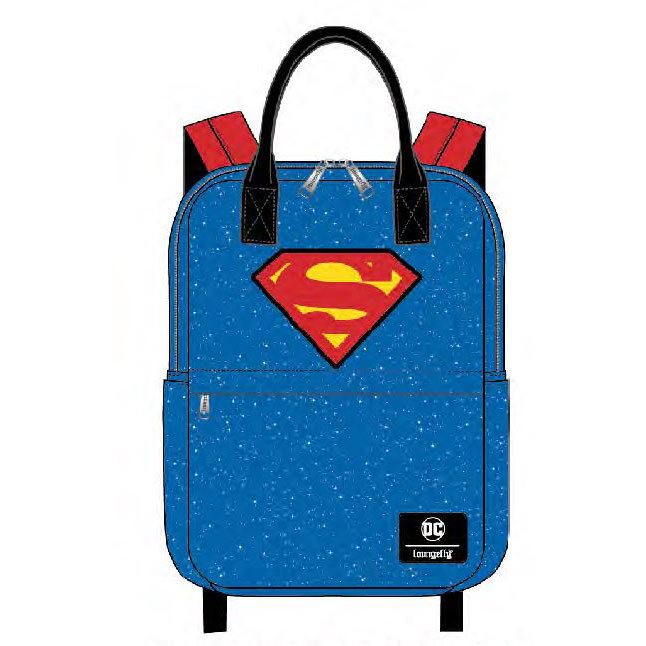 Superman Shield and Stars Nylon Backpack