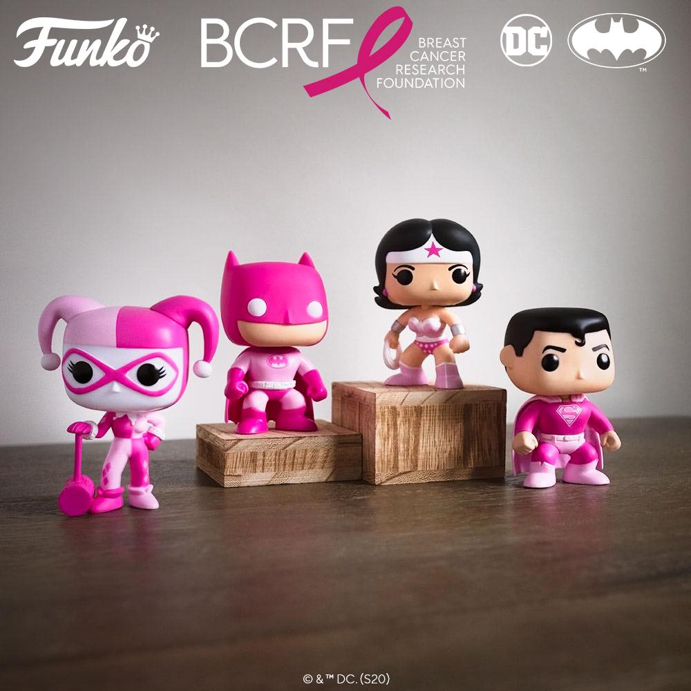 Funko Pop! DC Heroes: Breast Cancer Awareness Figures