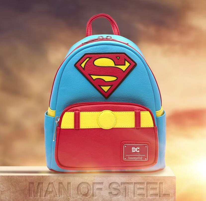 Superman Backpacks by Loungefly