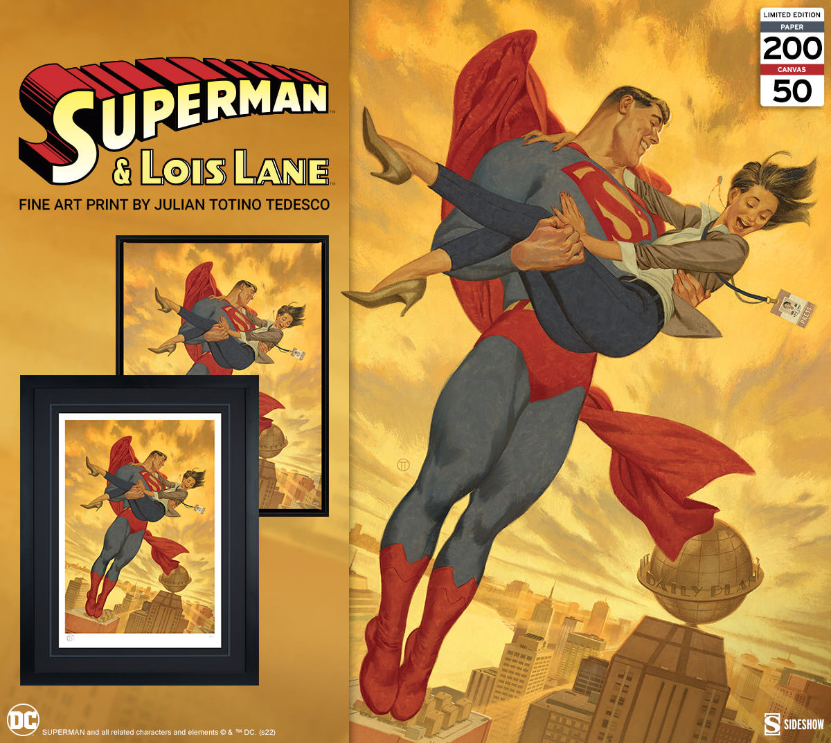 Superman & Lois Lane Fine Art Print