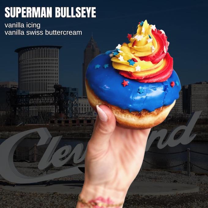 Superman Bullseye Doughnut