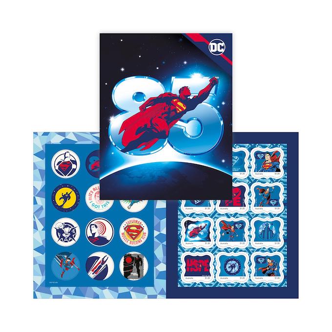 Superman 85th Anniversary Stamp Pack