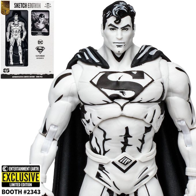 Superman Rebirth Sketch Edition Gold Label 7-Inch Scale Action Figure