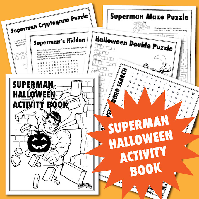 Superman Halloween Activity Book
