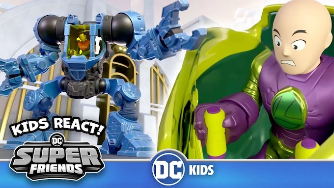 DC Super Friends - Kids React! - Mech-Suit Showdown