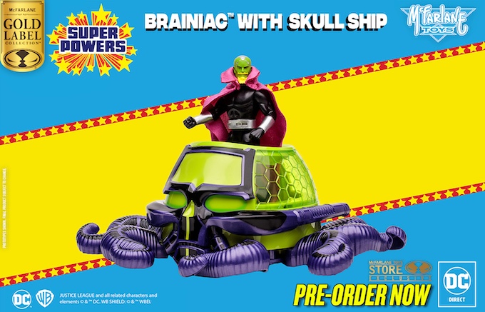 Exclusive Brainiac with Skull Ship