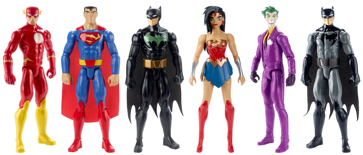 Mattel Justice League DC Mini Figures Set of 5 Joker Batman X2 Flash Superman for sale online 