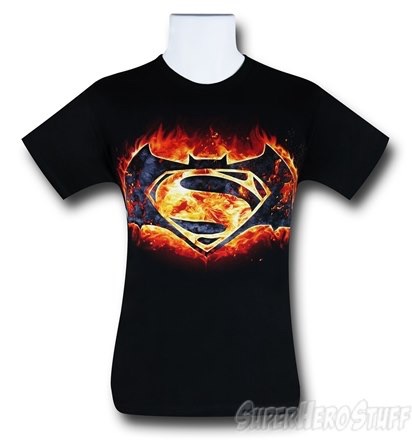 Batman v Superman Fire Symbol T-Shirt