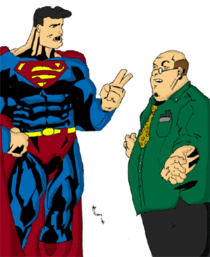 Superman talks