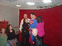 Lois, Non and Ursa appraise Superman