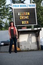 Allison Crowe on Set at the Cassidy Inn