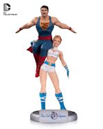DC Bombshells Power Girl and Superman Statue