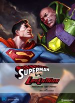 Superman vs Lex Luthor Premium Art Print