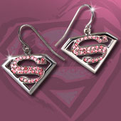 Supergirl™  Pink Crystal Earrings