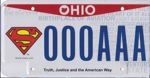 Ohio Superman License Plate