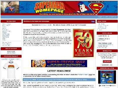 2008 Superman Homepage